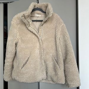 LA Hearts Fuzzy Winter Jacket Size XS/S